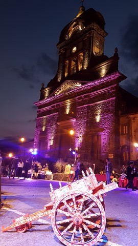 cena aziendale sicilia illuminazione architetturale ed audio